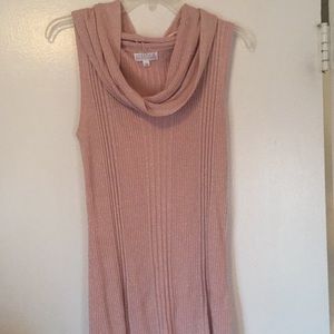 Pink Sleeveless  Scoop Neck